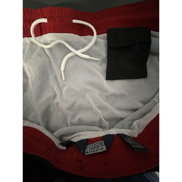 Polo Ralph Lauren Men's 2XL Tall 6" Inseam Black Mesh Lined Swim Trunks Shorts - Picture 9 of 10